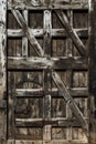 Closed old vintage wooden door Royalty Free Stock Photo