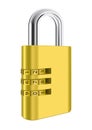 Closed padlock