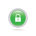 Closed padlock icon vector design