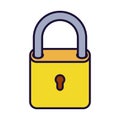 Closed padlock lisolated icons Royalty Free Stock Photo