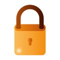 Closed padlock lisolated icons Royalty Free Stock Photo