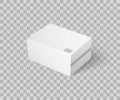 Closed Parcel Icon Vector Rectangular Package Box Royalty Free Stock Photo