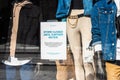 Closed Primark clothing store in Amsterdam Netherlands because of coronavirus outbreak