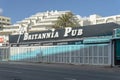 Closed pub called Britannia Pub in Mallorca