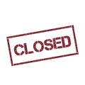 Closed rectangular stamp.