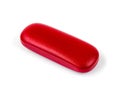 Closed red glasses case on white background Royalty Free Stock Photo