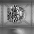 Closed safe deposit vault Royalty Free Stock Photo