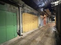 Closed shops of the Jerusalem old city on October 23, Israel