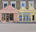 Closed shops during lockdown of Lille Road, West Brompton.