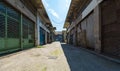Closed shops. Poor back-street at Piraeus.