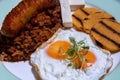 Closed shot of a Colombian breakfast