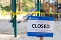 Playground closed due to COVID-19