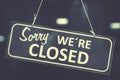 Closed sign Royalty Free Stock Photo