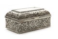 Closed silver coffer