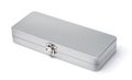 Closed silver metal box