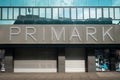 The closed store front of a Primark shop