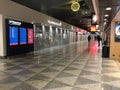 Helsinki Finland DEC 05: Helsinki-Vantaa airport empty of passengers due to travel restrictions