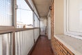 Closed terrace with aluminum and glass in a residential house