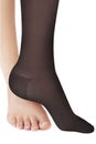 Closed toe calves. Compression Hosiery. Medical stockings, tights, socks, calves and sleeves for varicose veins Royalty Free Stock Photo
