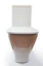 Closed toilet seat isolated