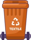 Closed Transportable Textile Waste Container