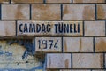 The closed tunnel is a local landmark. August 7, 2022 Beldibi, Antalya province, Turkey