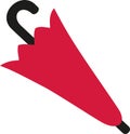 Closed umbrella icon