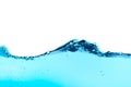 Beautiful wave and nice bubble of pure water Royalty Free Stock Photo