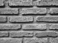 Closed up black and white bricks wall texture Royalty Free Stock Photo