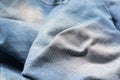 Closed up blue jeans,denim texture,selective focus