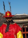 Closed up of a Gyeongbokgung Royal Guard