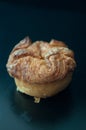 Kouign Amann in black background