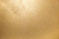 Closed up of metallic gold glitter texture background Royalty Free Stock Photo