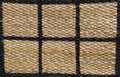 Closed Up of Paid Pattern of Basket Weave Texture Royalty Free Stock Photo