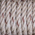 Closed-up of pile new ropes