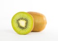 Closed up sliced kiwi fruit Royalty Free Stock Photo