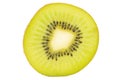 Closed up sliced kiwi fruit on white Royalty Free Stock Photo