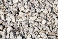 Closed up on small gravel stones used as construction material Royalty Free Stock Photo