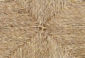 Closed Up of Square Texture of Brown Basket Weave Pattern Royalty Free Stock Photo