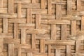 Close up of wood weave craft textured background Royalty Free Stock Photo