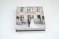 Closed wedding photobook with thick pages