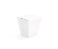 Closed white blank wok box mockup stand isolated Royalty Free Stock Photo