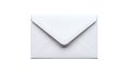 Closed White Envelope on White Background Royalty Free Stock Photo