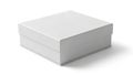 Closed white gift box Royalty Free Stock Photo