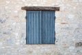 Closed window shutters Royalty Free Stock Photo