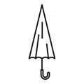 Closed woman umbrella icon, outline style