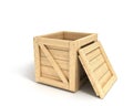 Closed wooden box Royalty Free Stock Photo