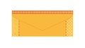 Closed Yellow Envelope or Packet Icon, vector design Generative AI Royalty Free Stock Photo
