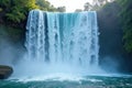 Closely Observed Mesmerizing Waterfall Royalty Free Stock Photo