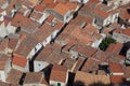 Closely packed roofs in Cefalu old town Royalty Free Stock Photo